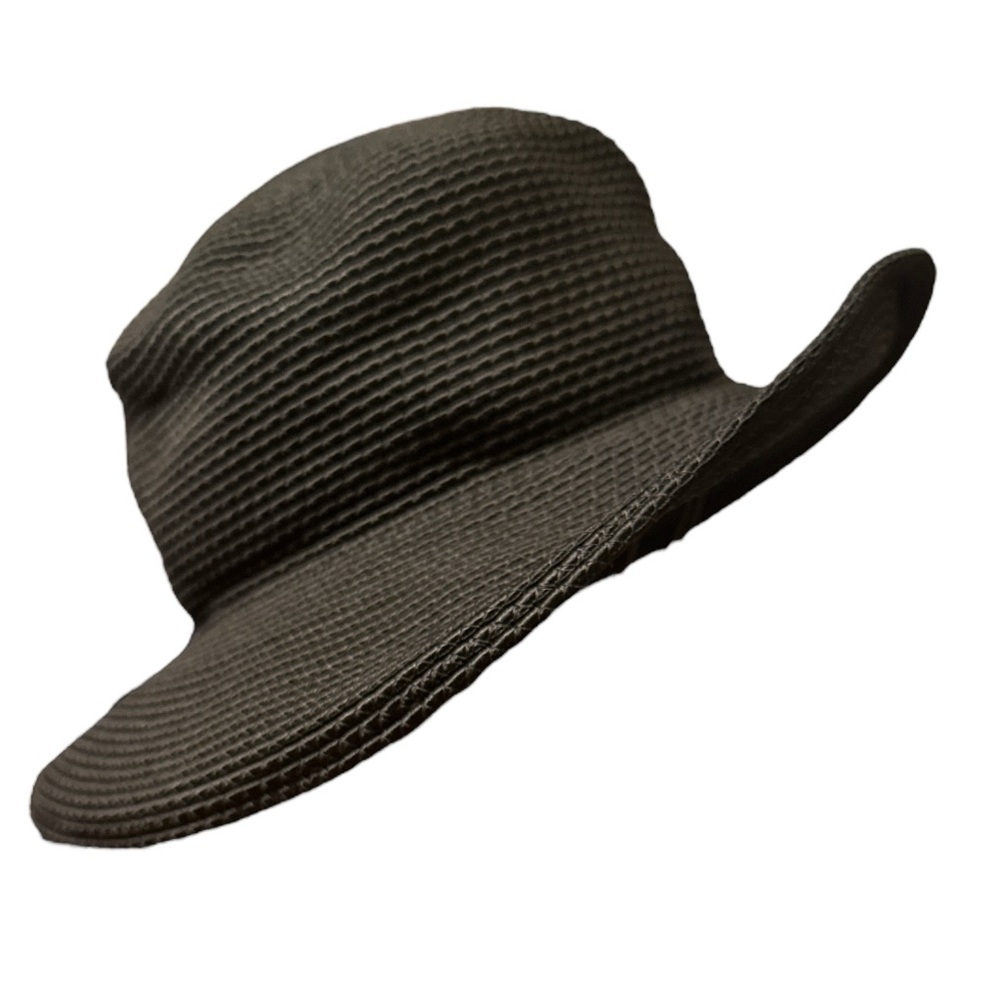 David Saks Fifth Avenue Straw Wide Brimmed Hat Sun Hat NWT Black